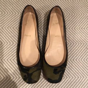Christian Louboutin Camo Flats 40.5
